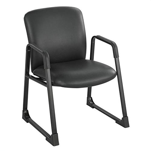 Safco 3492BV Black Uber Big and Tall Guest Chair- Vinyl