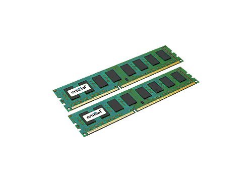 Crucial 16GB Kit DDR3 1600 MT/s PC3-12800 CL11 Unbuffered UDIMM 240-Pin Desktop Memory CT2KIT102464BA160B