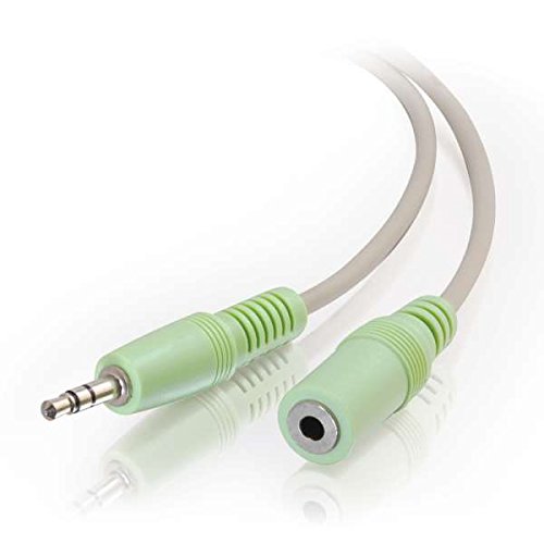 C2g 25ft 3.5mm M/f Stereo Audio Extension Cable (pc-99 Color-coded) - Mini-phone Male - Mini-phone
