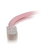 C2G 04254 Cat6 Cable - Non-Booted Unshielded Ethernet Network Patch Cable, Pink (2 Feet, 0.60 Meters)