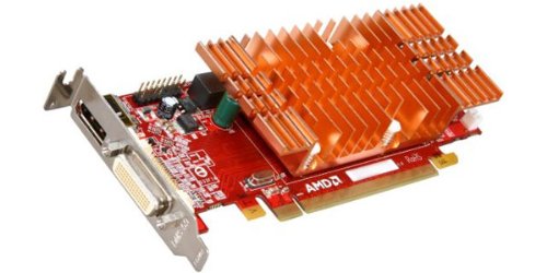 VisionTek Radeon 5450 SFF 512MB DDR3 3M (2X DVI-I, DP) with 2X DVI-I to VGA Adapter Graphics Card - 900327
