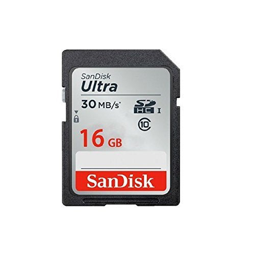 SanDisk Ultra 16GB SDHC Class 10/UHS-1 Flash Memory Card Speed Up to 30MB/s- SDSDU-016G-U46 (Label May Change)
