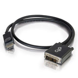 C2G DisplayPort Male to Single Link DVI-D Male Adapter Cable, Black (54328)