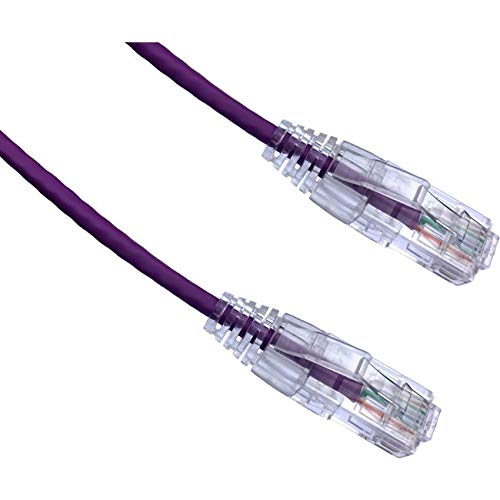 Axiom Memory Solutionlc 8ft Cat6 Bendnflex Ultra-Thin SNAGLESS Patch Cable 550MHz (Purple)