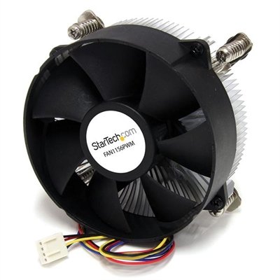 StarTech.com 95mm CPU Cooler Fan with Heatsink for Socket LGA1156/1155 with PWM - 1 x 95mm - 3000rpm Lubricate Bearing