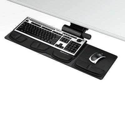 PROVIDES COMFORT AND MANEUVERABILITY FOR SMALLER WORKSPACES. LIFT AND LOCK FEATU