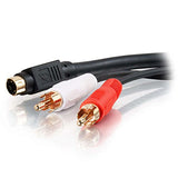C2G 02311 Value Series S-Video + RCA Stereo Audio Cable, Black (25 Feet, 7.62 Meters)