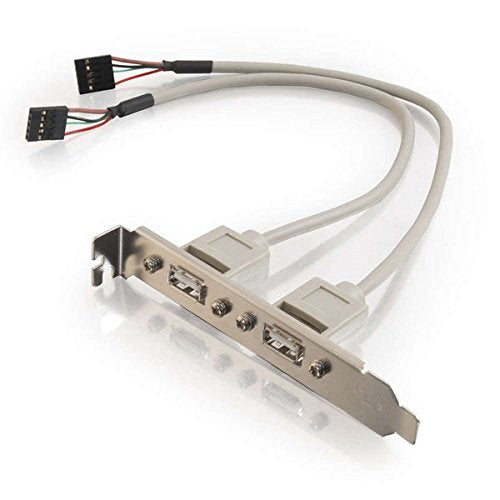 C2G 13403 2-Port USB 2.0 Internal AT Motherboard Adapter (1 Foot, 0.3 Meters)