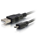 C2G 27395 Micro USB Cable - USB 2.0 A Male to Micro-USB B Male Cable, Black (15 Feet, 4.6 Meters)