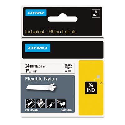 DYMO RhinoPRO Adhesive Nylon Fabric Thermal Transfer Label Tape 1/2-inch