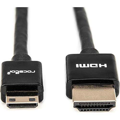 3ft Slim High-Speed HDMI Cable with Ethernet - HDMI to HDMI Mini M/M
