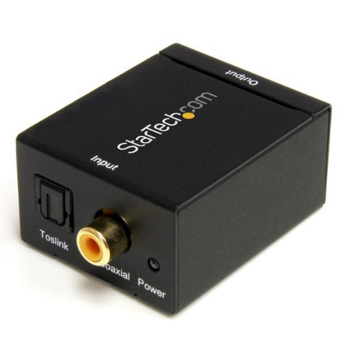 StarTech.com SPDIF Digital Coaxial or Toslink to Stereo RCA Audio Converter - Digital Audio Adapter