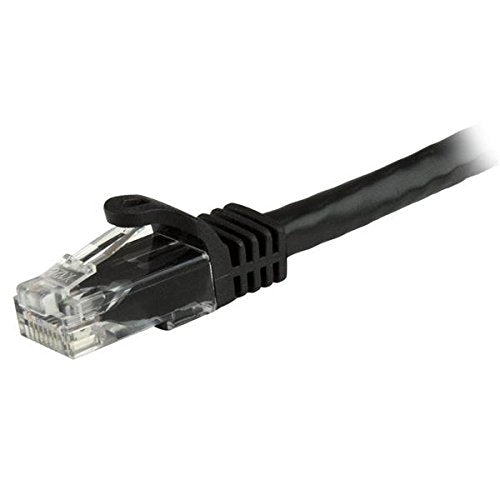 StarTech.com N6PATCH8BK Cat6 Patch 8' Black Ethernet Cable, Snagless RJ45 Cable