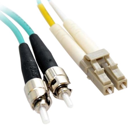 3m Lomm Om4 Fiber Optic Male St/Lc 50/125 Duplex Aqua Cable