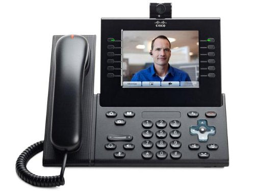 Unified 9951 IP Phone Charcoal Standard Headset with Camera