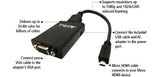 Accell J129B-002B Micro HDMI (Type D) to VGA Adapter