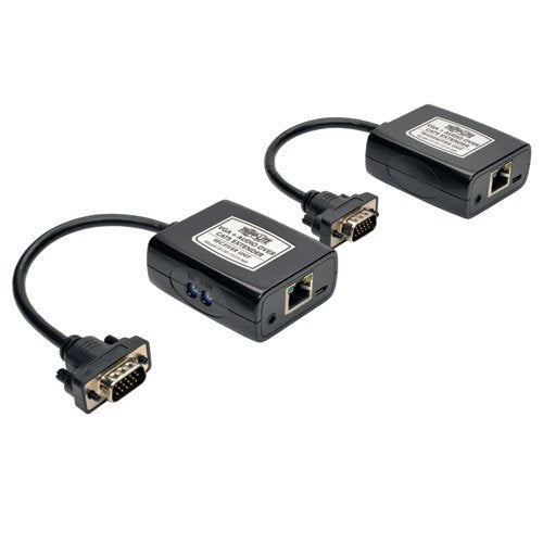 Tripp Lite B130-101A-MR VGA Audio Over Cat5 Extender Transmitter Receiver EDID USB 750-Feet, Black