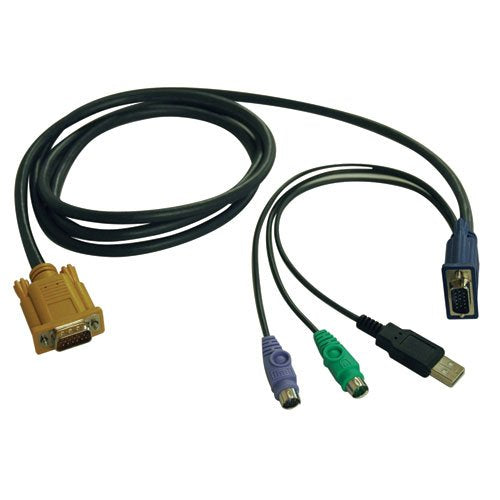 Tripp Lite P778-015 15 Feet USB/PS2 Combo Cable for Select KVM (Black)