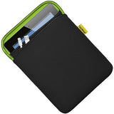 Amzer AMZ90807 Neoprene Sleeve 10, Inch Case Cover with Pocket for Tablets, Ebooks and Netbooks (Matt Black/Leaf Green)