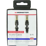 Monster Mobile Audio Cable 3.5mm Male to Male Stereo Audio Cable-8 feet, Retail Packing
