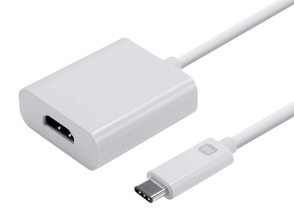 Monoprice USB-C to HDMI Adapter - White, Supports Up To 10Gbps Data Rate & USB 3.1 SuperSpeed - Select Series