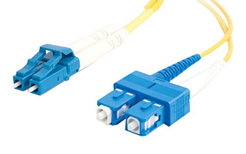 C2G / Cables to Go 14419 LC/SC Duplex 9/125 Single - Mode Fiber Patch Cable (5 Meters, Yellow)