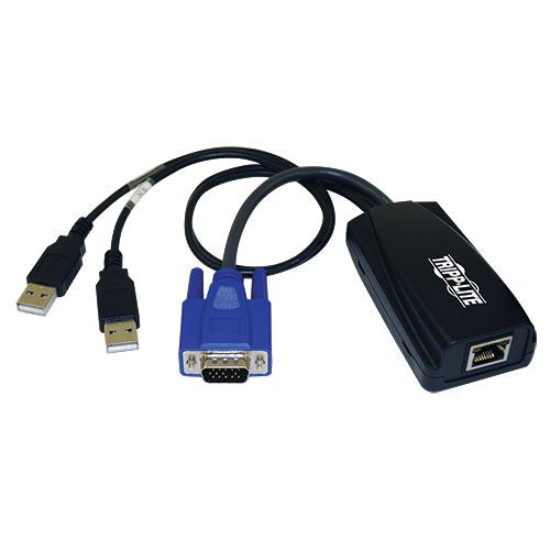 Tripp Lite KVM Switch USB Server Interface Unit Virtual Media HD15 USB RJ45 (B078-101-USB2)