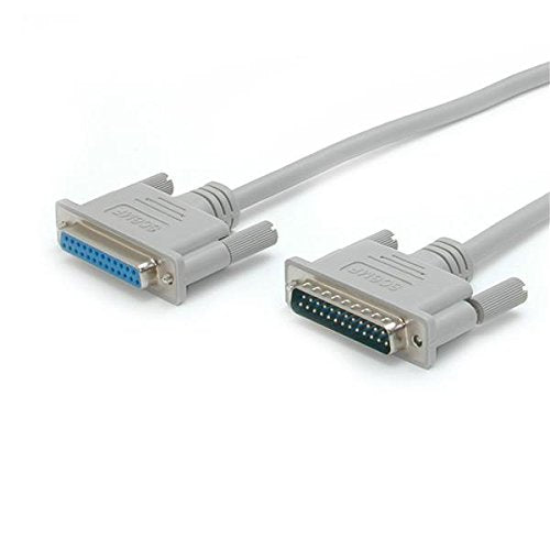 StarTech.com SC10MF Straight Through Serial Parallel Cable, 10-Feet, DB25 M/F (Gray)