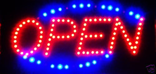 Global Open Led Neon Business Motion Light Sign. On/Off With Chain 19*10*1 #Lt001