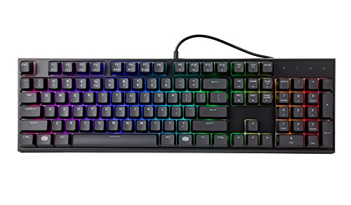 Cooler Master MasterSet MS121 Gaming RGB Keyboard & Mouse, Clicky Mem-chanical Switches, Precision Pixart Sensor with Omron Mouse Switches & On-The-Fly DPI Settings