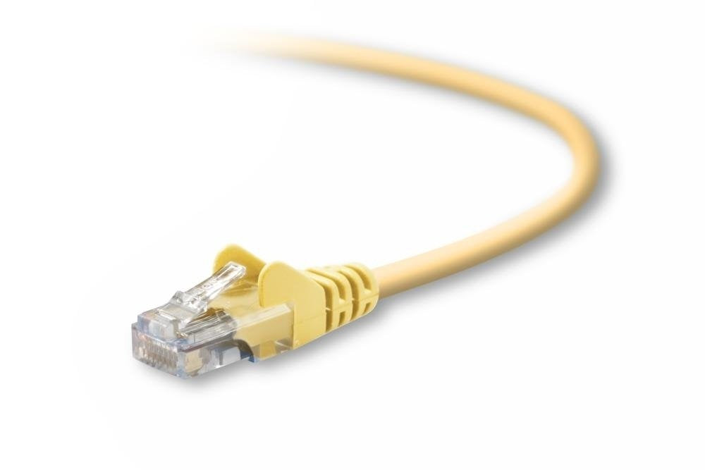 Belkin 2ft CAT-5e Patch Cable, Snagless Molded Yellow ( A3L791-02-YLM-S )