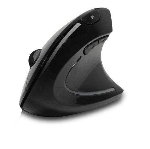 Adesso Vertical Ergonomic Illuminated Optical 6-Button 2.4 GHz RF Wireless Mouse - Right Hand Orientation (iMouseE10)