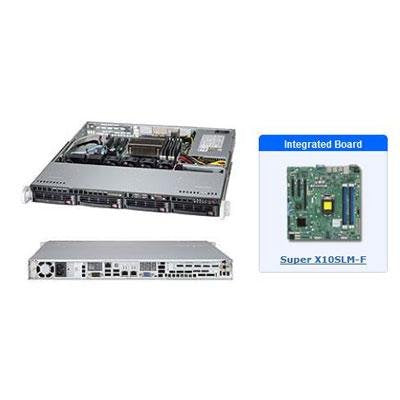 Supermicro SuperServer LGA1150 350W 1U Rackmount Server Barebone System, Black SYS-5018D-MTF