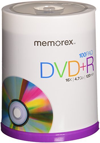 Memorex DVD Plus R 16x 4.7GB Spindle