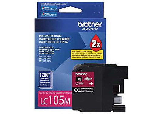 Brother LC105MS Super High Yield Ink Cart. Magenta