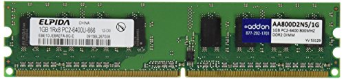 1gb 800mhz Ddr2 Pc2-6400 Cl5 240-Pin 2.1v Industry Standard Dimm