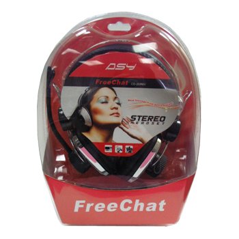 Freechat 208MV Stereo PC Headset with Built in Microphone Black