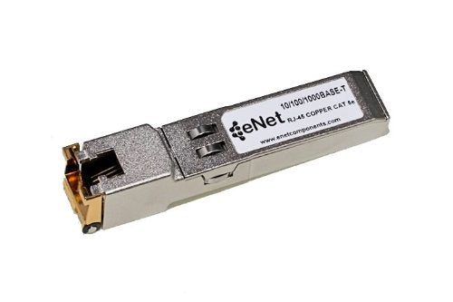 eNet Components 1000BASE-T SFP Transceiver Copper CAT5 RJ45 Connector 100m Cisco Compatible (GLC-T-ENC)