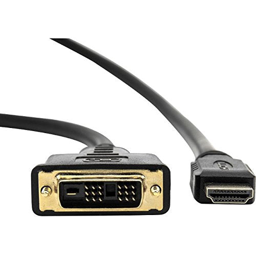 Rocstor Premium HDMI to DVI-D Cable - M/- 3 Ft - 1 X DVI-D Male - 1 X Male HDMI - DVI/HDMI for Notebook, Audio/Video Device, Home Theater System, Digital Signage Display, Desktop Computer - 3 Ft (1M) - 1 X DVI-D (Single-Link) Male Digital Video - 1 X H