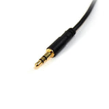 STARTECH MU15MMS 15 feet Slim 3.5mm Stereo Audio Cable - M/M, Black