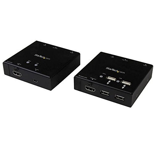 StarTech.com HDMI Over CAT6 Extender with 4-Port USB Hub - Remote HDMI Over CAT5 or CAT6-165 ft (50m) - 1080p (ST121USBHD)