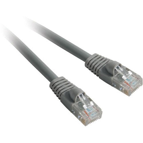 50ft Cat6a Gray Gigabit Rj45 Patch Cable Molded Snagless
