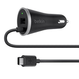 Belkin USB-IF Certified Universal Car Charge + 6-Foot USB-C Cable (2.1 Amp)