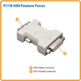 Tripp Lite P118-000 DVI Adapter - DVI-I F to DVI-D Male