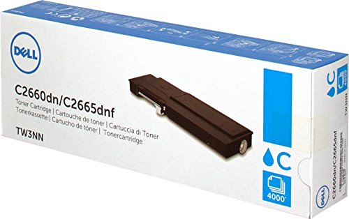 Dell TW3NN Cyan Toner Cartridge C2660dn/C2665dnf Color Laser Printer