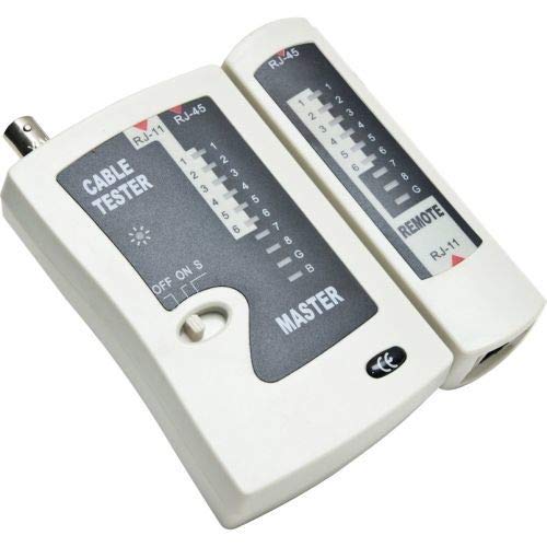 Syba Multimedia LAN Cable Tester for UTP, STP, Coaxial, and Modular Cables