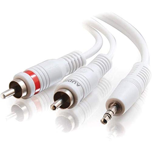 C2G / Cables To Go 25ft 3.5mm(M) to RCA Male Y-Cbl Wht