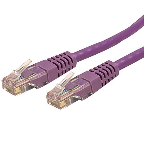 Cat6 Ethernet Cable - 50 ft - Purple - Patch Cable - Molded Cat6 Cable - Long Network Cable - Ethernet Cord - Cat 6 Cable - 50ft