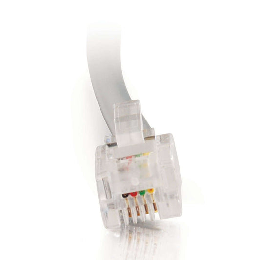 C2G 09594 RJ11 Modular Telephone Cable, Gray (75 Feet, 22.86 Meters)