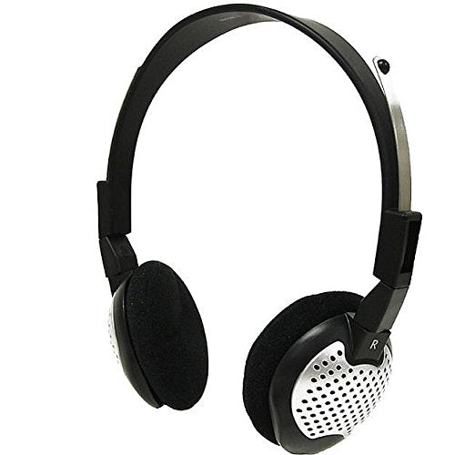 HS-75 On-Ear Stereo Headphones with large comfortable foam ear cushions and a s